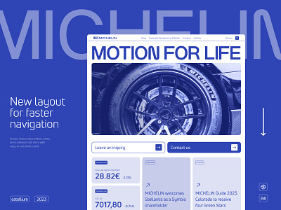 Michelin Website Redesign Concept branding business diseno graphic design logistics michelin tyres ui ux ux design uxdesign uxui webdesign website