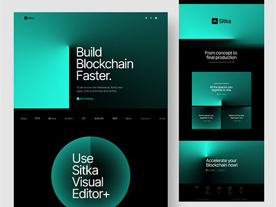 Sitka Blockchain Website Design design figma homepage landing page marketing site minimalism ui user interface ux uxui web design webflow website website design