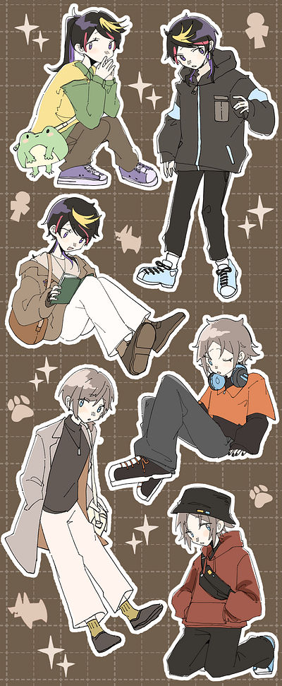 Shusta stiker ( fall ver. ) illustration