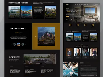 Real Estate - Landing Page apartment branding dark housing landingpage project property management renting residential area ui vocational rental