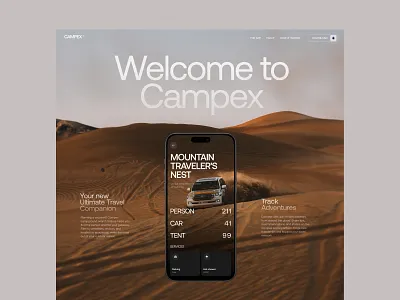 Active Rest App Landing Page active reast app design application branding design graphic design hero section interaction design interface landing page mobile app traveling ui user experience user interface ux web web design web marketing website