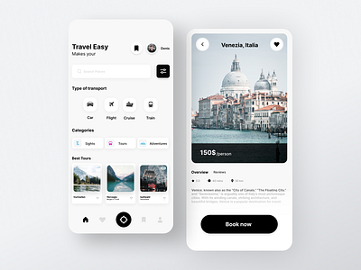 Travel App design mobileapp ui ux webdesign