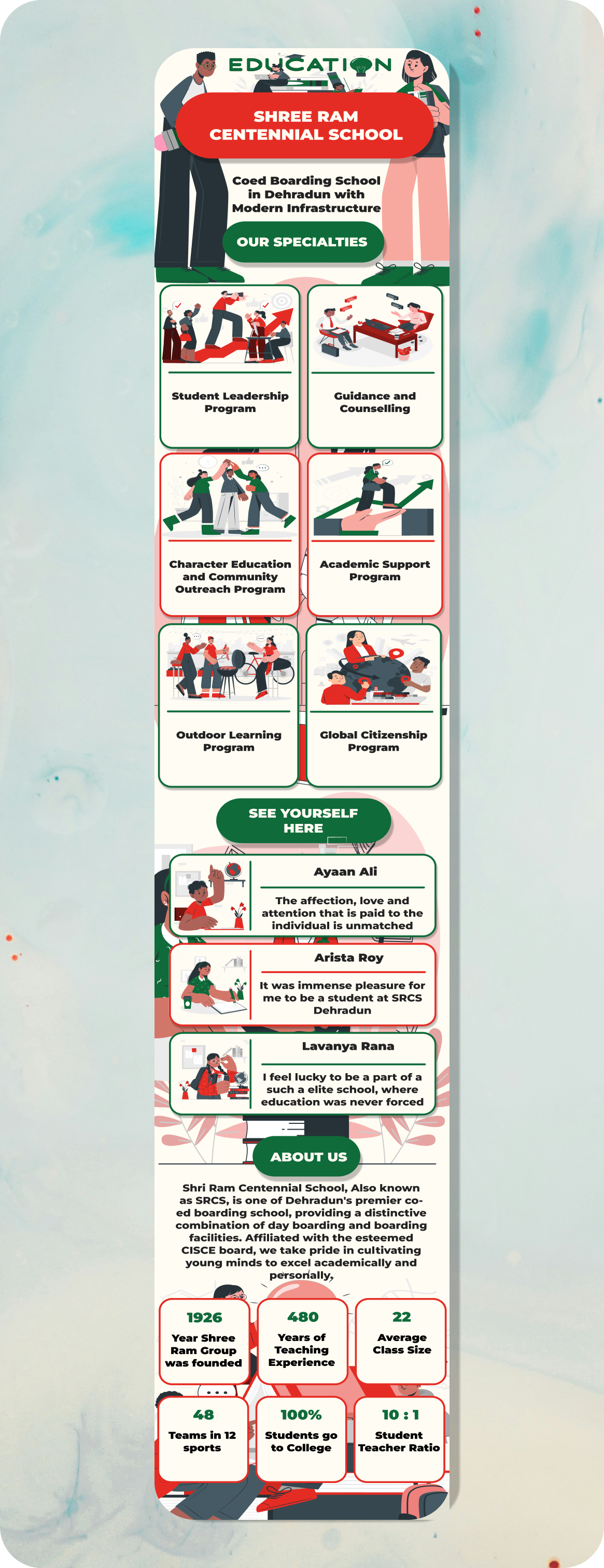 Infographic showcasing a School illustration infographic school ui