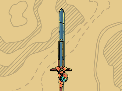 Swordtember - Errant branding challenge colors daily design flat flat illustration graphic design illustration procreate sword swordtember