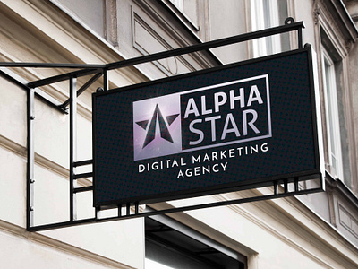 Alpha Star Logo V.2 adobe alpha star art branding design designer digital marketing graphic graphic design graphic designer logo mockup photoshop pimi sign therealpimi white white logo