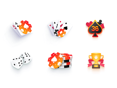 Icon Set for Poker Casino App betting casino dice gambling game icons games gamify gaming graphic design graphic designer icon design icon set icons igaming illustrations illustrator online casino poker slots vector illustrations