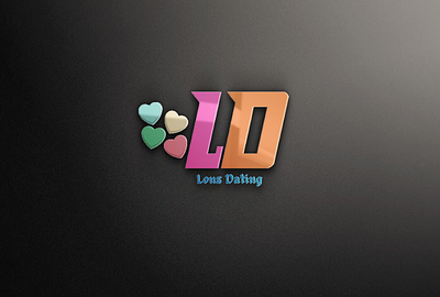 3D logo design for dating app and DPX project. 3d logo logo mockuplogos