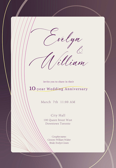 Invitation card graphic design invitation card wedding