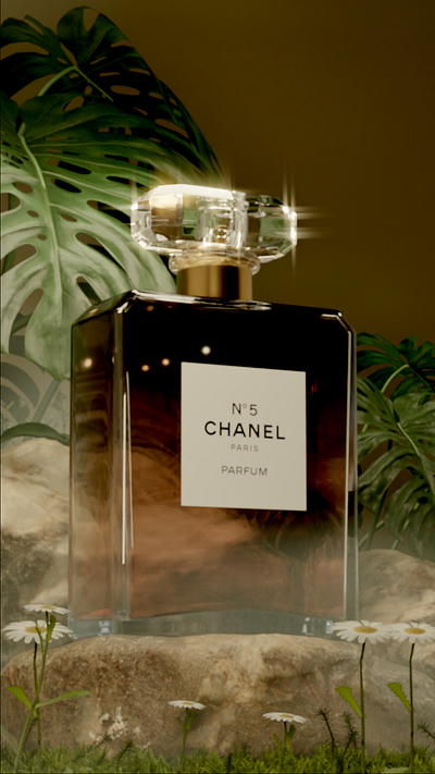 Channel Perfume 3d branding