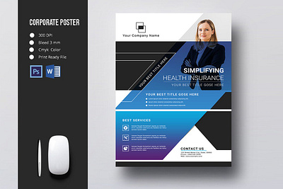 Printable Business Flyer advertising agency business business flyer clean company flyer corporate corporate flyer finance fresh and clean marketing minimal modern ms word multipurpose photoshop template professional promotional social technology