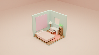 Basic Room 3d isometric