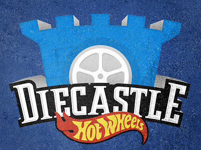 Diecast Castle graphic design hot wheels illustration lettering logo typography