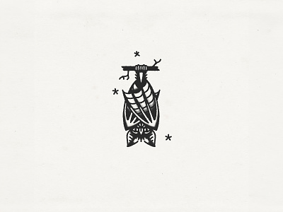 Bats american traditional art bat bird black and white brush character design icon illustration paper stars tattoo tattoos texture traditional
