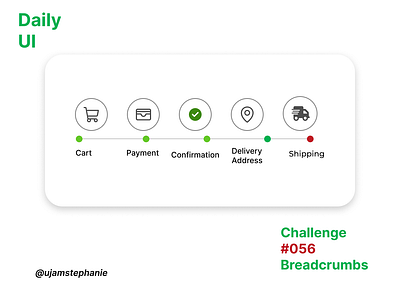Breadcrumbs, Daily UI day 056 app branding design graphic design typography ui ux