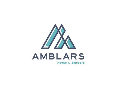 Amblers Logo Design amblers builders home logo logo design real estate