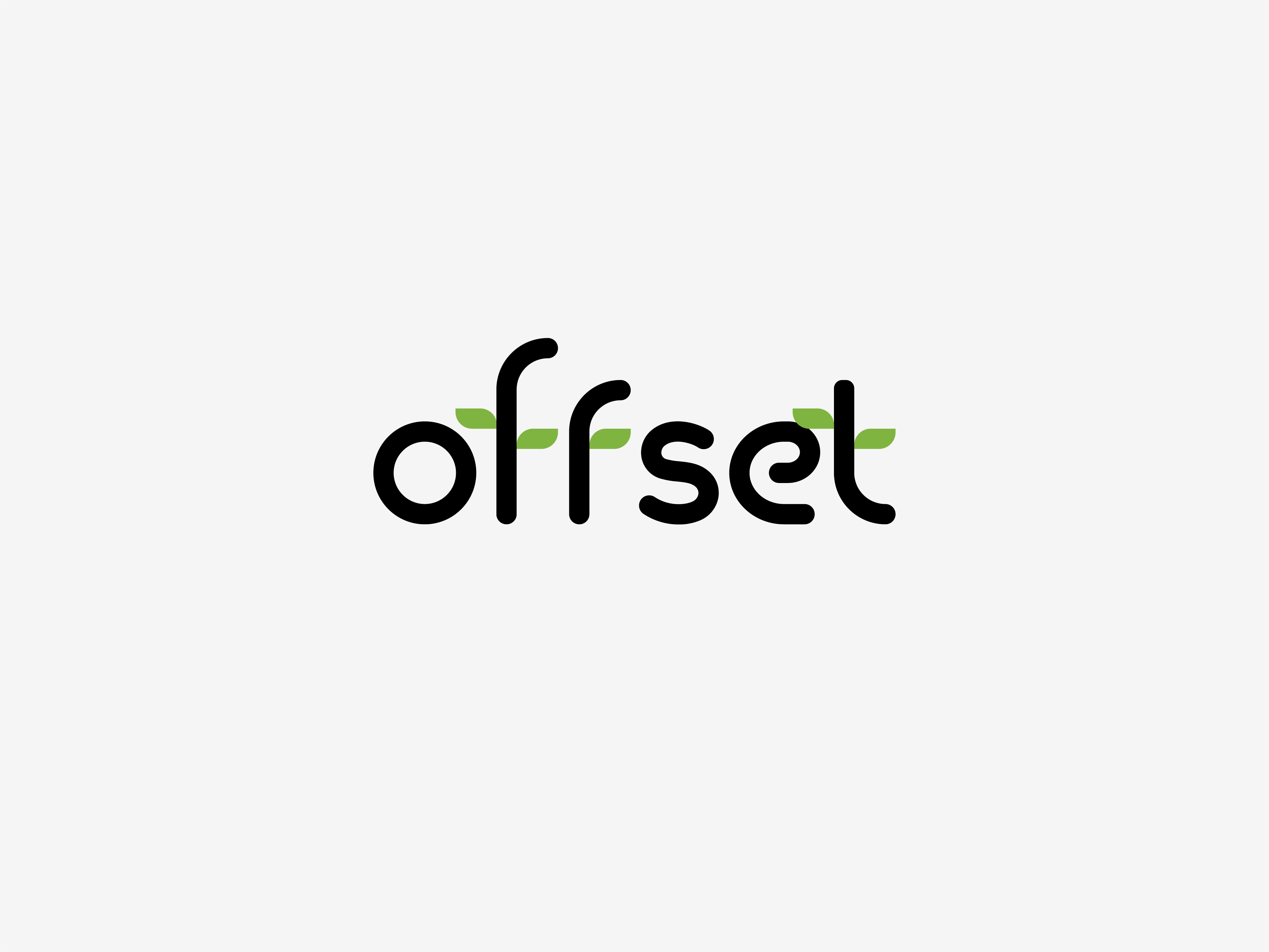 Offset black carbon design footprint green icons logo mobile app offset plant planting rounded seed seedlings tree typography ui uiux design web design