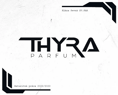 THYRA PARFUM - maturitná práca 3d branding graphic design logo ui