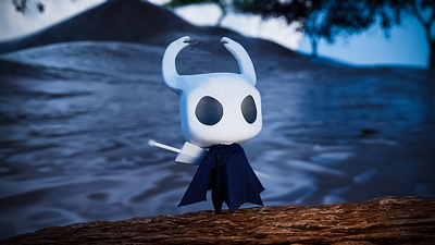 HOLLOW KNIGHT //THE KNIGHT 3d animation charachter design fan art game hollow knight the knight