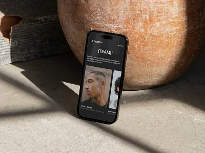 The Gentry Web Screens barber black branding design fashion hair layout minimal responsive ui visual identity web design website