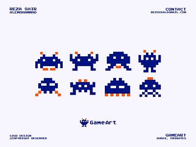 Game Art Logo Design Project branding design graphic design identity logo visual visualidentity