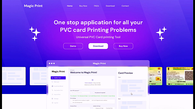 Smart Card Studio dashbord + landing design UI abhijeet punia dashboard hoe hoe landing page pvc card smartcard studio ui webui