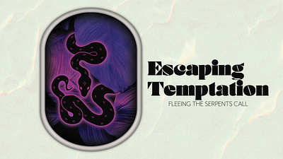 Escaping Temptation Sermon Series branding church design faith hope illustration jesus preach series sermon snakes ui