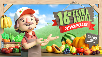 Cartoon 3D Farm Fair 3d ad blender cartoon fruits vegetable
