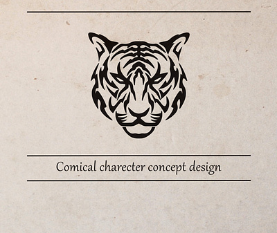 Comical Character Concept Design - Tiger Journal