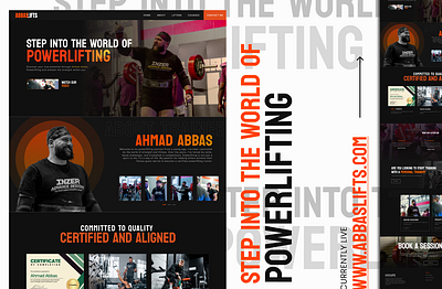 ABBASLIFTS : powerlifiting trainer website UI abhijeet punia best branding dribbble powerlifts trainer ui web ui websites