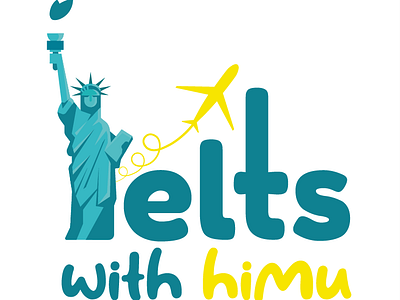 Ielts with himu logo design | logo design | 3d logo design english logo itels logo log desing