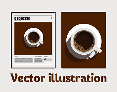 Coffee cup illustration | Vector Art adobe illustrator adobe photoshop graphic design illustration vector