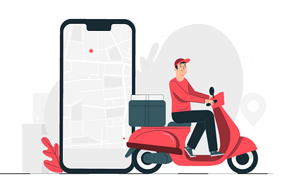 Food delivery animation for website and mobile app 2d animation animation app animation logo animation motion graphics website animation