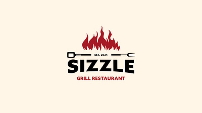 #dailylogochallenge Day 10: Flame Logo branding dailylogochallenge design flame graphic design grill illustration logo restaurant logo vector