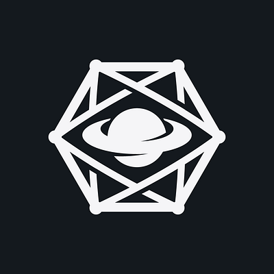 Frontier Defense Corps branding concept hexagon identity logo planet security space