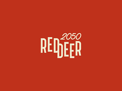 Red Deer 2050 Logo city design logo vector