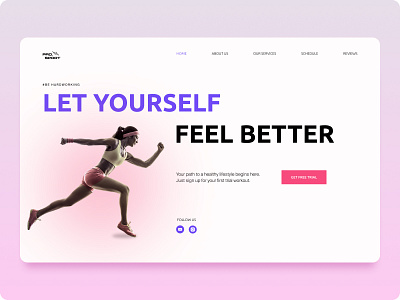 Design concept for a gym branding design design concept graphic design gym illustration landing page logo minimal ui web design веб дизайн веб сайт лендинг тренажерный зал