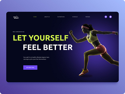 Design concept for a gym design design concept graphic design gym illustration landing page logo minimal ui web design woman веб дизайн веб сайт лендинг тренажерный зал