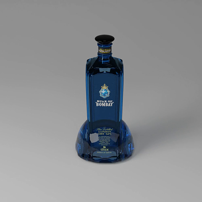 3D Star Of Bombay Bottle 3d 3d modelling bombay sapphire design liquid liquid simulation model star of bombay