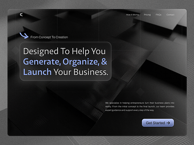 Business Assistance Landing Page landingpage ui uidesign ux uxdesign webdesign
