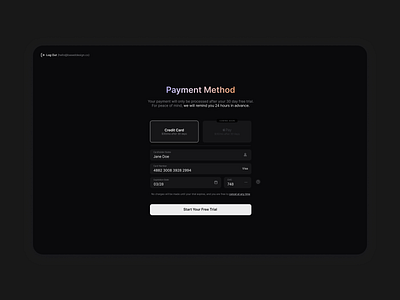 Payment page exploration design ui ux web design