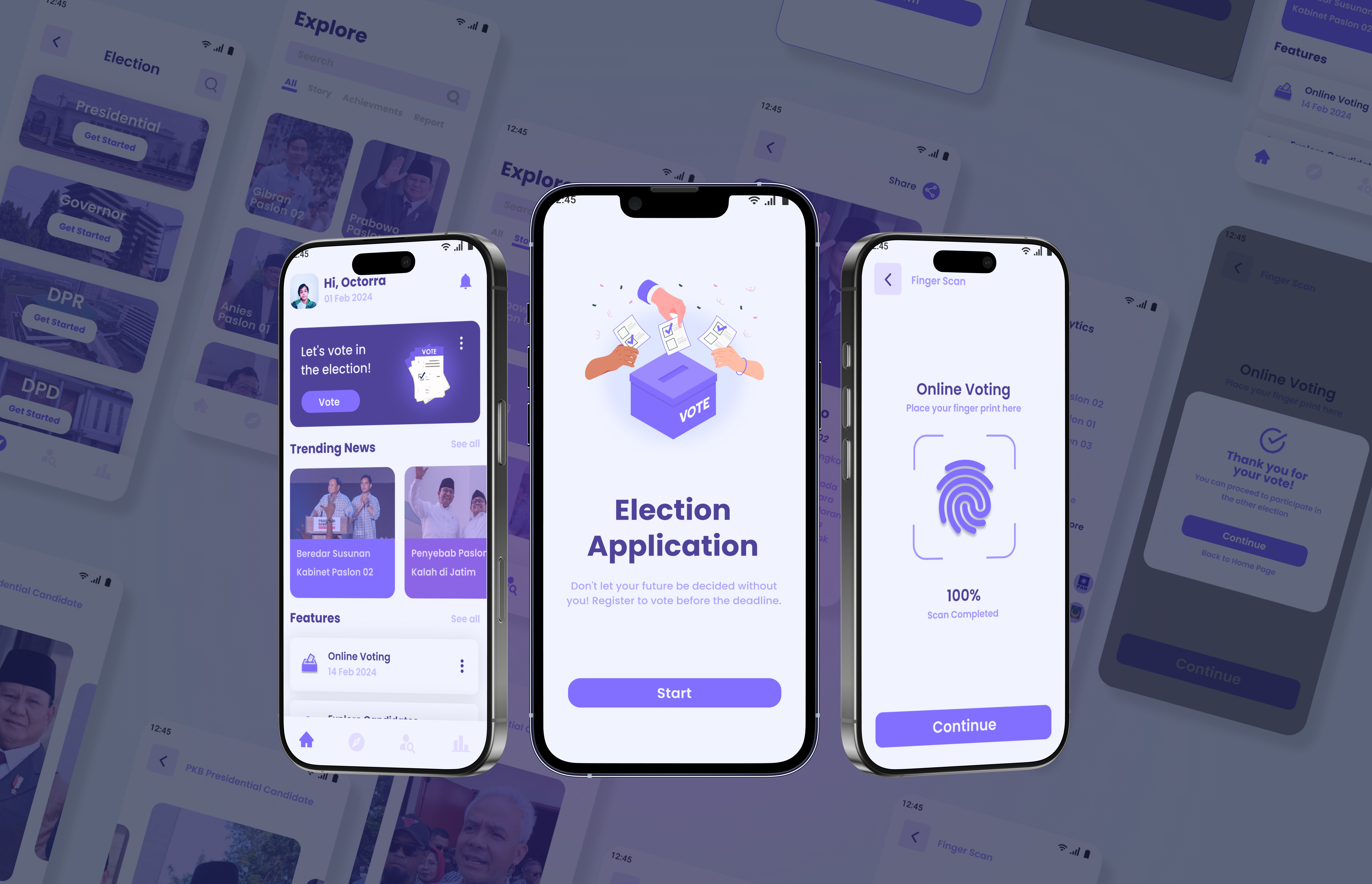 UI Election Application for Indonesia Election 2024 app ui design election election app graphic design ui ui app ui mobile ui mobile app design ui visual design