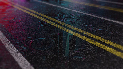 Wet asphalt 3D 3d graphic design