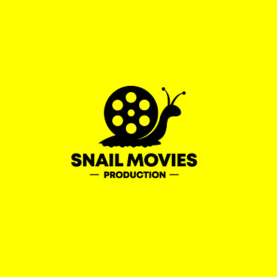 Snail Movies Production animal branding creative logo cute logo design graphic design illustration logo movie logo movie production logo movie snail logo snail creative logo snail movies ui vector