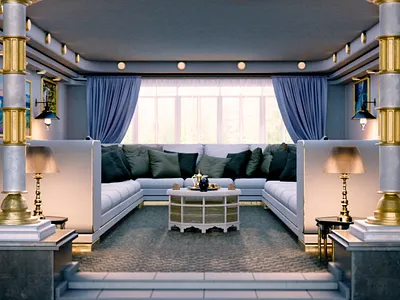 Arabic Majlis architecture blender cinema 4d digital 3d environment hard surface interior design props real time reality substance painter visualization