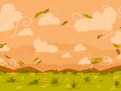 Wind Landscape animation graphic design illustration vector