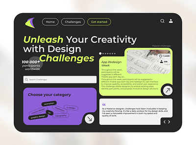 Design Challenges challenges dashboard design design challeng home site ui ui design userinterface ux design web design website