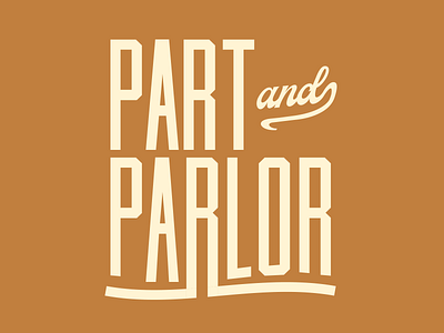 Part and Parlor Alt branding design graphic design identity illustration logo mark