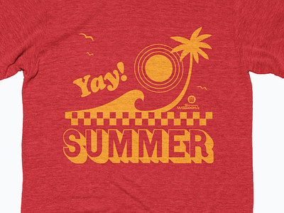 YAY! SUMMER T-shirt merch design summer summer design summer graphic summer merch summer shirt summer t shirt t shirt tee shirt