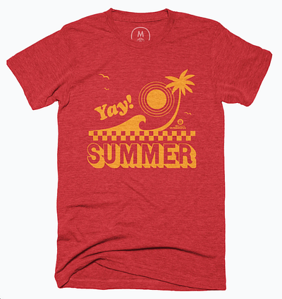 YAY! SUMMER T-shirt merch design summer summer design summer graphic summer merch summer shirt summer t shirt t shirt tee shirt