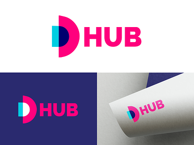 D Hub branding design dhub graphic design identity logo